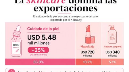 Exportaciones de skincare coreano