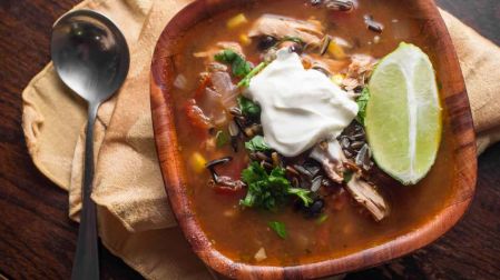 Receta de sopa azteca