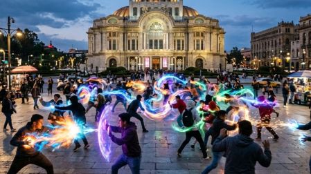 Batallas de 'farmear aura' en CDMX.