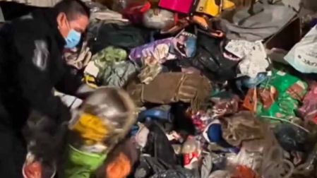 Había montones de basura