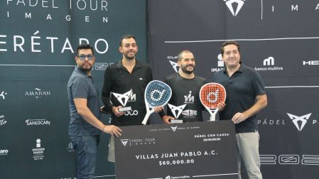 Matías Almada y Juan Argañaras se coronaron campeones de OPEN y jugaron a favor de Villas Juan Pablo.