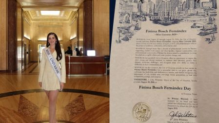 Houston sorprendió a Fátima Bosch al declarar oficialmente el 20 de agosto como el Día de Fátima Bosch.