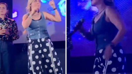 Karla Panini reaparece en escenario religioso y enciende las redes sociales
