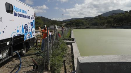 llevan agua potable al sur de Nuevo León