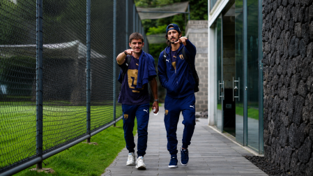 Pumas previo a viajar a Tijuana