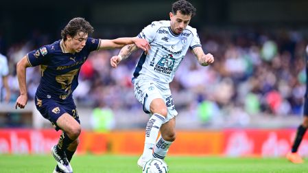 Alan Mozo en su último partido con Pachuca