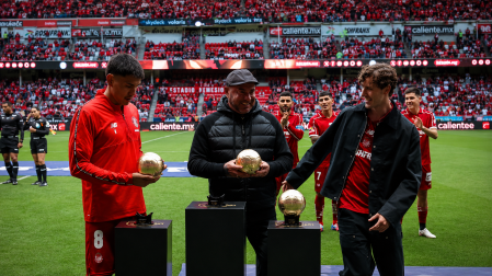 Recibiendo el balón de oro