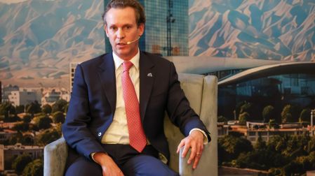 Luis de la Fuente durante su participación en el Panel Relevancia de la inversión mixta para el desarrollo con bienestar en el marco del foro Es tiempo de Hidalgo