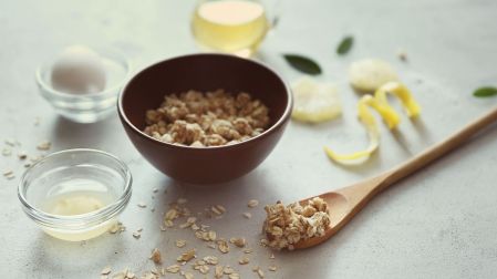 Receta de avena tipo pay de limón