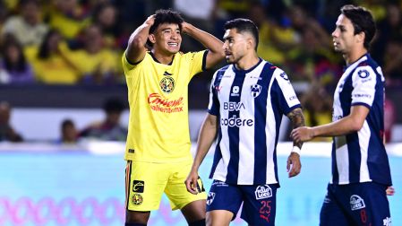 El América estuvo más cerca del gol, pero no pudo plasmarlo en el marcador. Al descanso 0-0 con Monterrey en la semifinal de la Leagues Cup