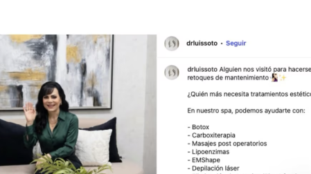 Maribel Guardia denuncia a cirujano plástico de Culiacán.