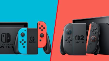 Las consolas de Nintendo Switch 1 y Switch 2.