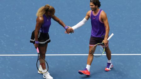 Serena Williams y Carlos Alcaraz en dobles mixtos.