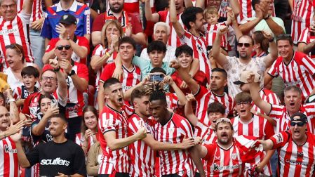 Nico WIlliams abrió el marcador para el Athletic.