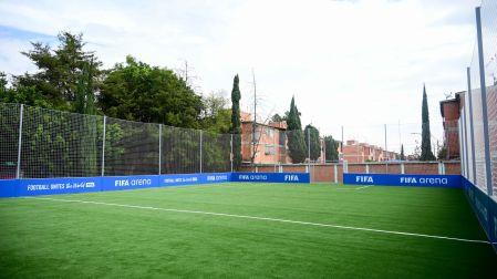 Inauguración del primer mini campo FIFA Arena en escuela de México previo al Mundial 2026