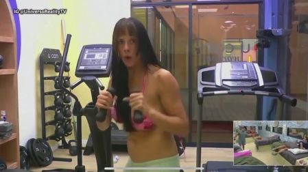 Gala Montes mostró un comportamiento errático.