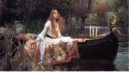 Inspirada en el poema de Alfred Tennyson, la obra está rodeada de símbolos que evocan amor, misterio y tragedia.