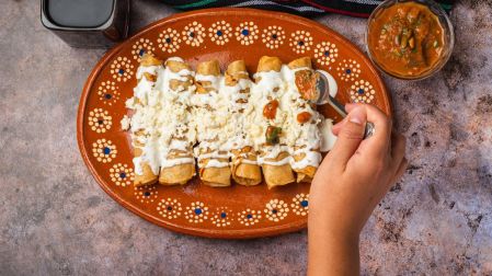 Receta de tacos ahogados con pollo para el 15 de septiembre