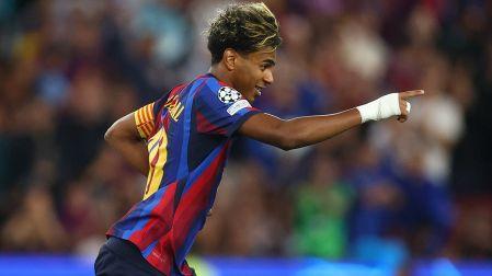 Lamine Yamal no se perdió la cita con el gol en la victoria de 5-1 del Barcelona sobre Feyenoord en la Jornada 1 de la Champions League 2026-2027