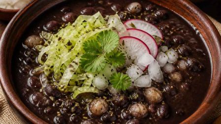 Receta de pozole negro
