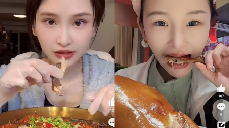 Las grandes cantidades de comida provocaron problemas de salud a Yingying.