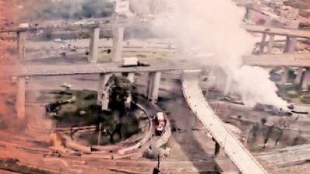 En el Puente La Concordia estalló una pipa de gas hace un año.