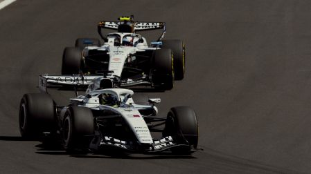 Pérez quedó pocas décimas detrás de la dupla de Williams