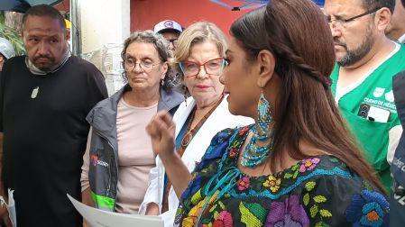 Clara Brugada reiteró que su administración continuará con el apoyo puntual a cada uno de los afectados