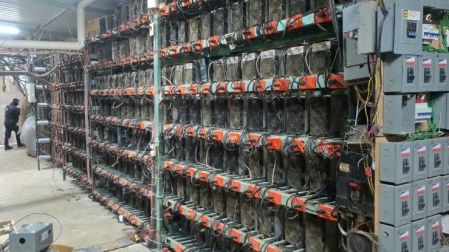 El cateo reveló la dimensión real del sitio: más de mil equipos conectados a infraestructura eléctrica