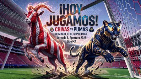 Chivas y Pumas se enfrentan en la Jornada 8 del Apertura 2026 de Liga MX.