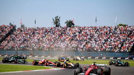 La arrancada del GP de México de la F1 en el 2025