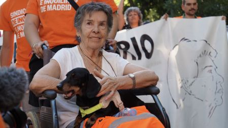 Maricarmen Abascal, de 87 años, fue desalojada de su vivienda el miércoles tras 70 años residiendo allí.