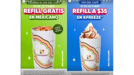 Caffenio anunció un refill gratuito