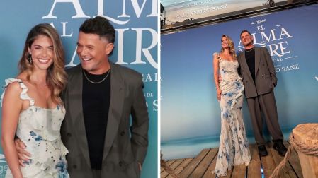 La presentación del musical en Madrid también marcó la primera ocasión en que Alejandro Sanz y Stephanie Cayo posaron oficialmente juntos ante los fotógrafos.