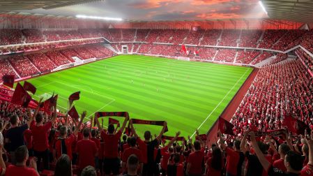 Aparentemente será un estadio semi techado con capacidad para 40 mil espectadores