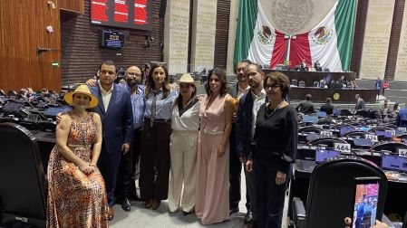 Grecia Quiroz acudió a la Cámara de Diputados