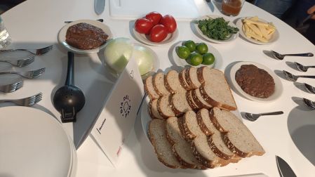 Receta de molletes saludable.