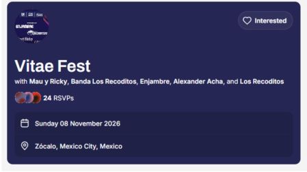 Enjambre, Mau y Ricky y Los Recoditos en el Zócalo de la CDMX