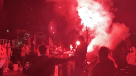 Las barras bravas de Querétaro y Atlas se enfrentaron en 2022.
