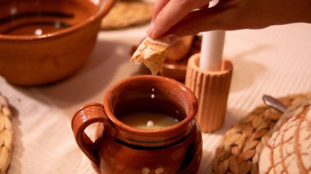 Receta de atole de calabaza.
