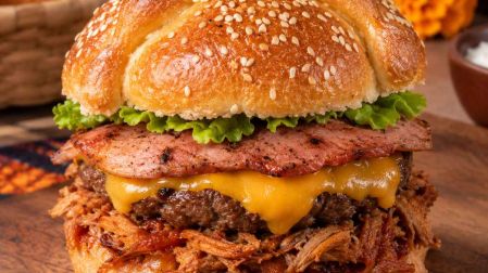 Receta de hamburguesa de pan de muerto