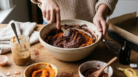 Brownies de camote y chocolate