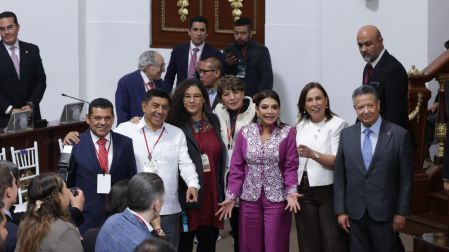 Clara Brugada llega a la presentación de su Segundo Informe de Gobierno