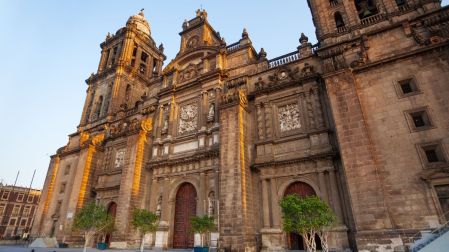 Catedral Metropolitana en el Zócalo capitalino.
