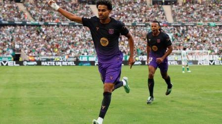 Lamine Yamal marca gol frente al Betis en La Cartuja