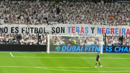 Afición del Real Madrid arremete en contra de Javier Tebas
