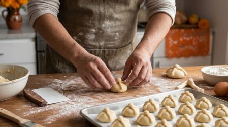 Receta de Mini galletas tipo pan de muerto