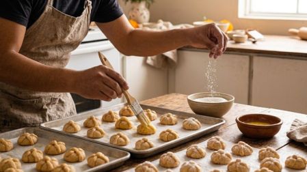 Receta de Mini galletas tipo pan de muerto