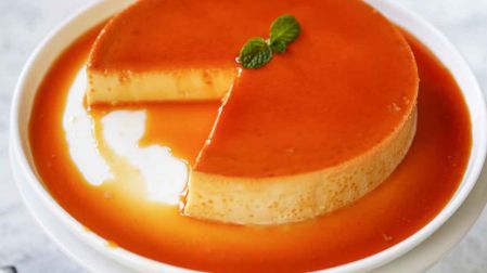Flan de mandarina