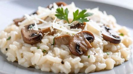 Risotto de champiñones